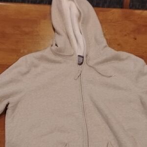Laura Scott Gray Zip-Up Hoodie